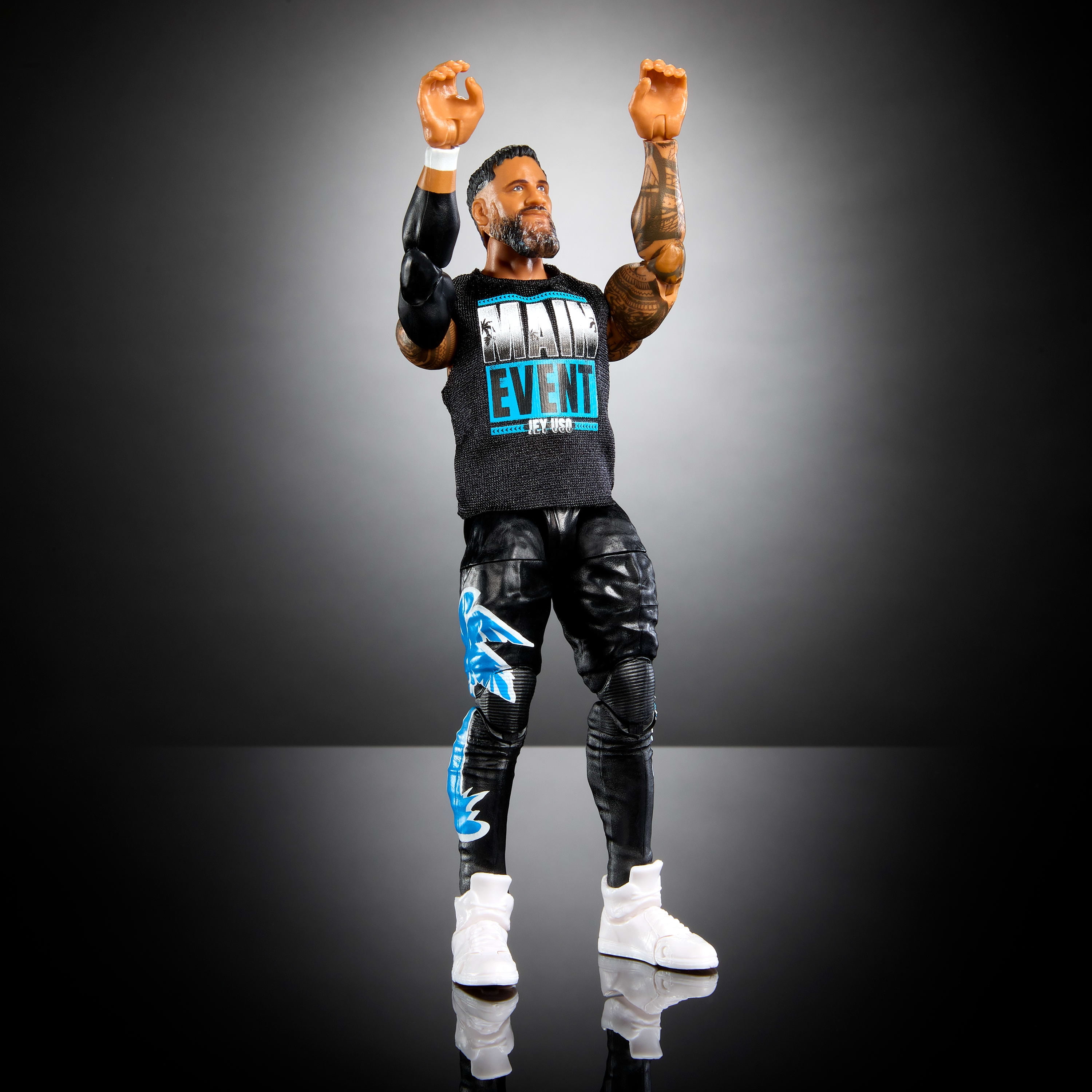 WWE Elite Top Picks Jey Uso Action Figure, Ring Gear & Accessories, 6-inch Collectible Set