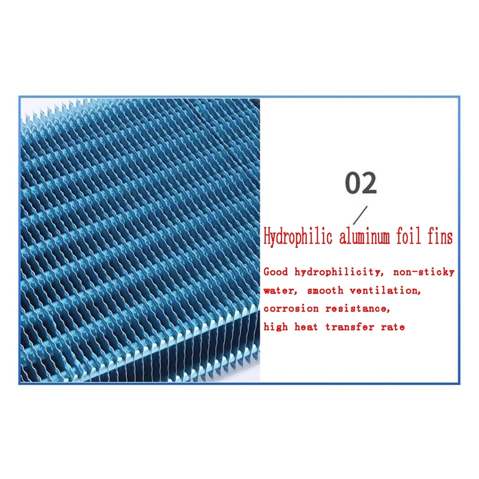 Evaporator Refrigeration Plate Freezer, Refrigerator Condenser Copper Tube Fins 2*4*260MM