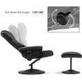 thumbnail image 4 of MCombo Massage Recliner Chair with Ottoman for Living Room, Swivel Recling Chair Faux Leather, 4901 (Black), 4 of 9