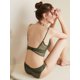 thumbnail image 2 of Ropa interior de mujer con copa triangular fina sin aro de acero, espalda de encaje, hombros descubiertos, gran forma de U, sin espalda, 2 of 6
