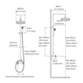 thumbnail image 2 of TFCFL Matte Black Exposed Shower Faucet Set 8 In Rain Hand Shower Mixer Double Knobs Shower Fixture Combo System, 2 of 16