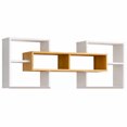 thumbnail image 2 of Repisas Kioto – Mueble Organizador de Pared con Compartimentos Asimétricos en Blanco y Madera – Diseño Moderno para Sala y Dormitorio, 2 of 6