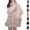 Gray, variant on Women's Faux Fur Trim Cape Wrap Mid-Length Winter Shawl Outerwear Cozy Pullover Cover Up for Casual Vacation Daily Wear
