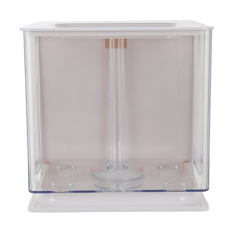 UPOUART Labor-Saving Fish Tank White Acrylic Home Use 1Pack