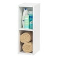 thumbnail image 2 of IRIS USA 2 Shelf 8" Space Saving Cube Organizer with Height Adjustable Narrow Shelves, White, 2 of 4