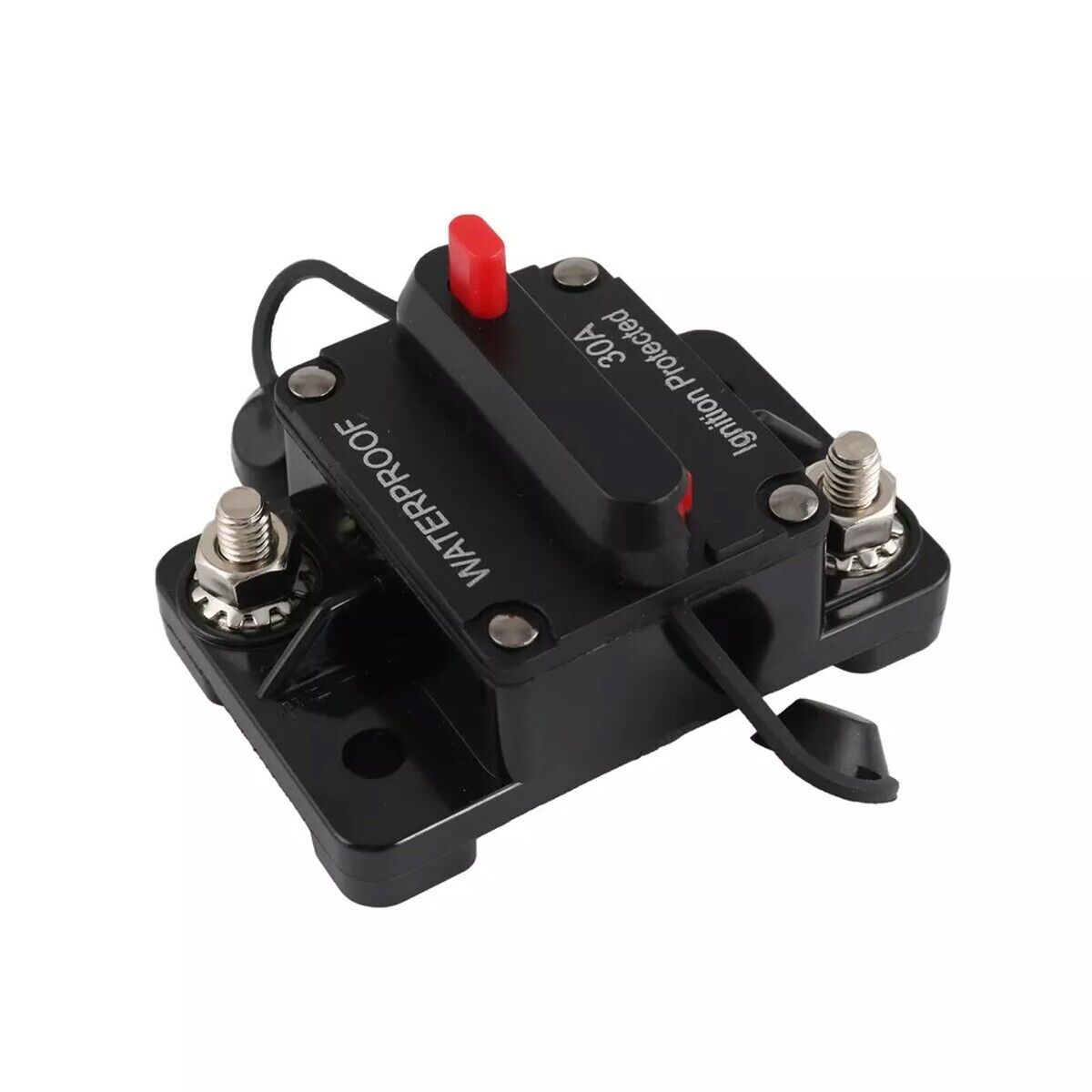 30 Amp Circuit Breaker 12V Marine Circuit Breaker 30A Resettable Fuse Circuit Breaker DC 12 Volt Waterproof for Automotive Car RV Boat
