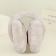 thumbnail image 4 of Women Winter Ear Muffs, Folding Warm Earmuffs Girls Plush Ear Warmers, Outdoor Cold Resistant Ear Covers, 4 of 5