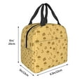thumbnail image 5 of Reusable Lunch Bag, Insulated Lunch Bag for Women Men - Starship Doodle Print Tote Lunch Bag, Picnic School Work Office, 5 of 9
