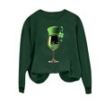 thumbnail image 4 of Uootdi Valentines Day Long Sleeve Shirts for Women Love Heart Print Crewneck Tops Valentines Holiday Cute Outfit Gift, 4 of 8