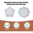 thumbnail image 3 of 60 Pcs Patch Bouton de Ventre à l'Huile de Ricin, Couvre Bouton de Ventre Auto-Adhésif Très Absorbant et Anti-Fuite Pack de Coussinets d'Huile de Ricin (Étoile+fleur), 3 of 7