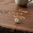 thumbnail image 4 of Rosec Jewels IGI Certified Lab Grown Diamond Necklace (5 Carat, E-VS1 Quality) - Big Diamond Necklace - with Jewelry Box, 10K Yellow Gold, 4 of 8