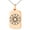 Rose, variant on Stainless Steel Octagram Star of Wisdom Engraved Small Rectangle Dog Tag Charm Pendant Necklace