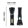 thumbnail image 3 of CxhicLuv Solar Handheld Flashlight, 2400mAh, COB Side Light, Power Bank – Emergency Outdoor Torch, Ideal for Camping, Hiking, Power Outages, Perfect for Adventurers, 3 of 9
