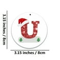 thumbnail image 3 of HBBKVI Christmas Alphabet Decorations Personalized for Gift Christmas Tree Hanging Ornament DIY Decorations Christmas Initial Letters Ornaments, 3 of 4