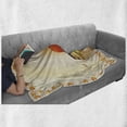 thumbnail image 6 of Harvest Soft Flannel Fleece Throw Blanket, Maple Tree Frame with Rustic Composition for Thanksgiving Halloween Dinner Food, Cozy Plush for Indoor and Outdoor Use, 50" x 60", Multicolor, by Ambesonne, 6 of 6