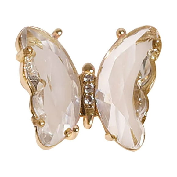 EGNMCR Nail Art Rhinestones Crystal, Crystal Nail Crystal Butterfly