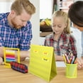 thumbnail image 2 of Raindrops 1 Set Foldable Yellow Tabletop Pocket Chart for Classroom with Transparent Window Bag 11.79 x 6.29 x 12.58 inches, 2 of 8