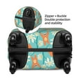 thumbnail image 4 of Naloa Cute Sloth on Floral Tree Elastic Suitcase Protector, Travel Suitcase Protector Cover Fits 18-32in Suitcase - Large, 4 of 9