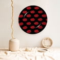 thumbnail image 5 of Yiaed Red Beautiful Lips Print Bone China Decorative Plate Ceramic Dinner Plates Art Crafts with Display Stand-8in, 5 of 6