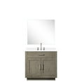 thumbnail image 2 of Grey Oak 36 In. W X 22 D Bathroom Vanity With White Quartz Countertop, Faucet And 34 Mirror Single Bath Countertop &, 2 of 7