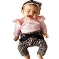 thumbnail image 2 of CNKOO Bébé Fille Rose Tops Léopard Printing Pantalons Tenues, 2 of 6