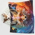 thumbnail image 6 of Naloa Color Splash Fox Portrait Dog Blanket, 3 Sizes Cat Blanket for Indoor Cats Large Medium Small Dog Gifts-Medium, 6 of 8