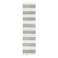 thumbnail image 3 of Unique Loom Chindi Rag Collection Area Rug - Striped (2' 2" x 8' Runner Gray/Ivory), 3 of 7