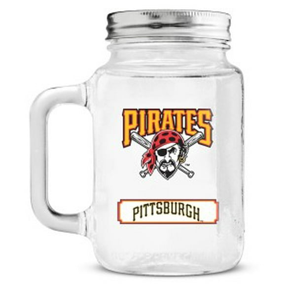 Pittsburgh Pirates Maçon Pot en Verre avec Couvercle