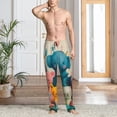 thumbnail image 4 of Bingfone Cute Animal Party Mens All Over Print Sleep Pajama Pants-Large, 4 of 5