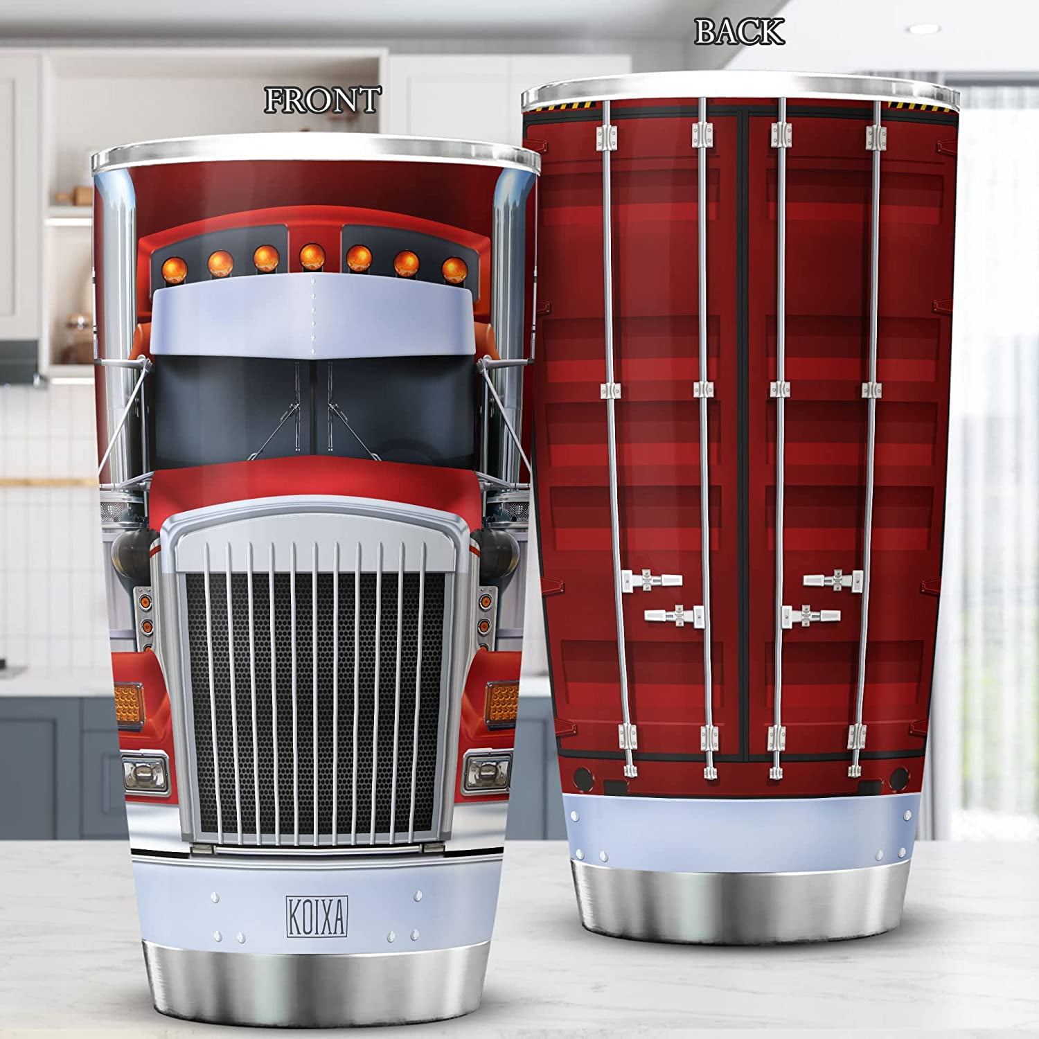 Truck Driver Gifts For Men, Cool Gifts For Truck Drivers, Gifts For  Truckers, Night Truck Tumbler Cup, Insulated Travel Coffee Mug With Lid -  Temu