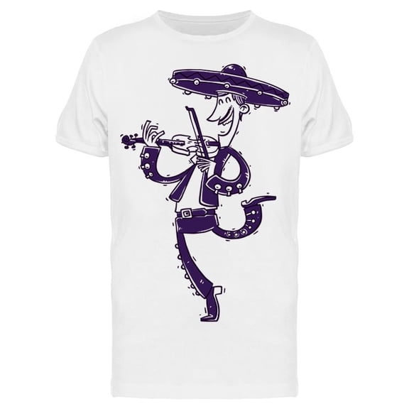 Mariachi With A Violin Tee Men's -Image by Shutterstock