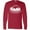 Red, variant on Let's go on an Adventure Mountains Long Sleeve T-Shirt