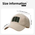 thumbnail image 2 of Baseball Cap Bent Eaves Design 6 Piece Cap Body Breathable Not Hot Plastic Cap Drag For Daily Travel Vacation Springgreen Buffalo Plaid Check Tartan Scotland_1 Beige, 2 of 8