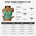 thumbnail image 7 of Fotbe Funny Animals in Jungle Pattern Womens' Sports Bra Longline Wirefree Padded with Medium Support Sports Moisture-Wicking Workou Vest,Tank Top-Medium, 7 of 7