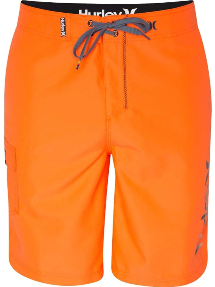 Hurley Mens One & Only Logo Board Shorts Orange - Walmart.com
