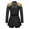 thumbnail image 3 of Aiihoo Kids Girls Shiny Sequins Jumpsuit Christmas Leotard Dress Uniform Black 6, 3 of 6