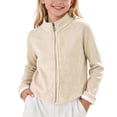 thumbnail image 2 of FAIWAD Boys Girls Warm Fleece Coat Zip up Collar Jacket Kids Soft Cozy Casual Daily Outerwear, 2 of 5