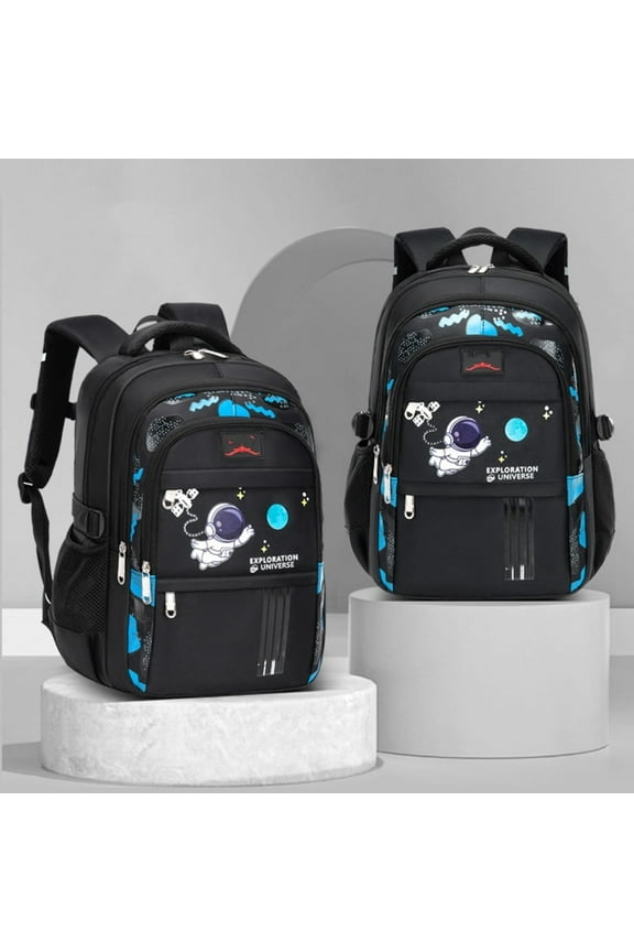 Backpack for Boys,Kids School Backpack ,Astronaut Lightweight Preschool Bookbag for Elementary Middle School(Black)