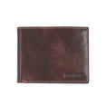 thumbnail image 1 of Cartera Steve Madden de piel para hombre con capacidad extra, color marrón, 1 of 5