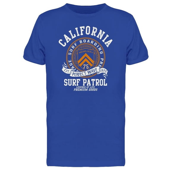 Banner. California, Surf Patrol T-Shirt Men -Image by Shutterstock, Male x-Large