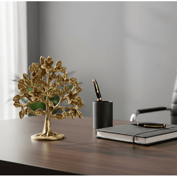 Golden Brass Kalpavriksha Tree – Symbol of Prosperity for Home or Gift