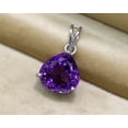 thumbnail image 7 of Amethyst Pendant, Big Heart Pendant, Big Amethyst Pendant, Purple Amethyst, 925 Silver Statement Necklace, AAA Natural Amethyst Necklace, 7 of 7