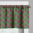 thumbnail image 5 of Ambesonne Ladybugs Valance & Curtain, Mosaic of Dame Beetle Art, 55"x30", Fern Green and Magenta, 5 of 7