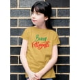 thumbnail image 2 of Buon Ferragosto Red Calligraphy T-Shirt Juniors -Image by Shutterstock,  x-Small, 2 of 4