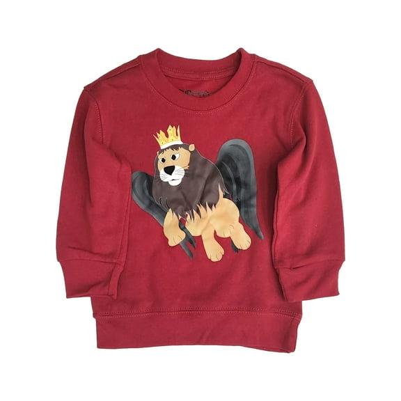 Infant & Toddler Boys & Girls Red King Moonracer Christmas Sweatshirt Top 3T
