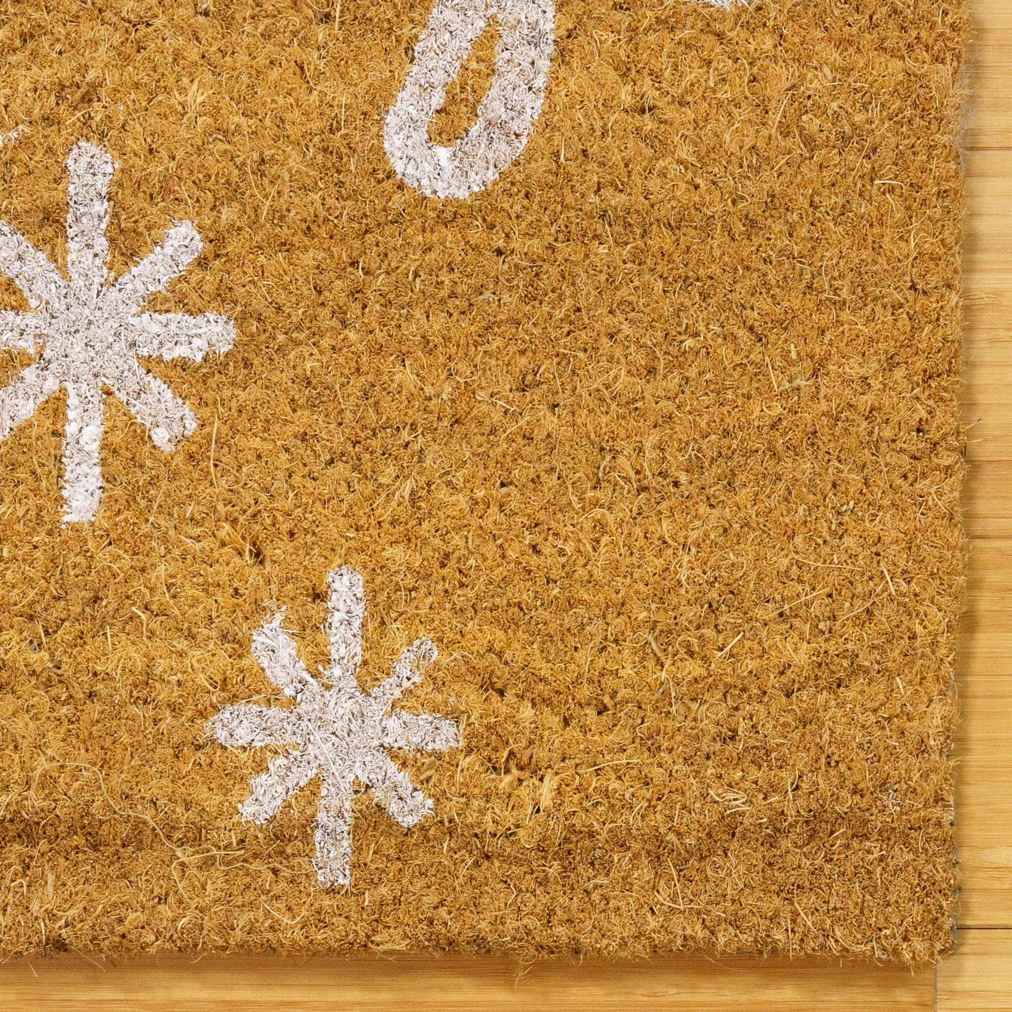 Licensed Disney Mickey Mouse Santa Ho Ho Ho Indoor/Outdoor Christmas Coir Door Mats (20x34), 2 Pack