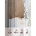 thumbnail image 6 of Brown Grey Sheer Curtains 54 Inches Long 2 Panels Abstract Art Mottled Graffiti Color Block Modern Light Filtering Semi Sheer Window Curtains Drapes for Bedroom Living Room 52"x54", 6 of 7