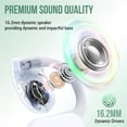 thumbnail image 3 of VEATOOL Wireless Earbuds Open Ear Headphone Sport, Bluetooth 5.3 Earbud, 80Hrs Earphone with Earhook, Noise Cancelling Mic,Light Weight Comfortable Fit,Suitable for Running,Workouts, 3 of 8
