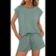 thumbnail image 1 of Conjuntos de 2 Piezas para Mujer Casual Verano Verde Pavo Real M, 1 of 8
