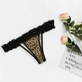 thumbnail image 2 of Panties for Women Tbopshirt Brief Underwear,Hipster Underwear,Leopard Print Women Translucent Underwear Sheer Lace Tank Lace Underpant,Cheeky Panties, 2 of 8